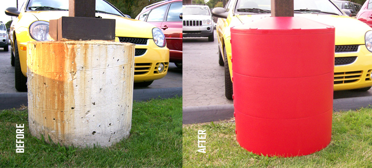 poletector before and after